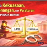 Antara Kekuasaan, Kewenangan, dan Peraturan dalam Proses Hukum)