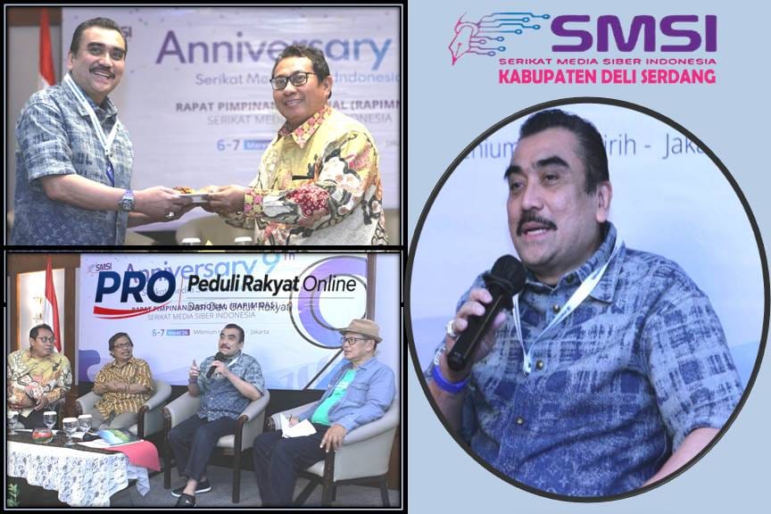 Berlangsung Khidmat, Prosesi Pemotongan Tumpeng Jadi Momentum Kebersamaan Warnai Peringatan HUT ke-9 SMSI di Jakarta