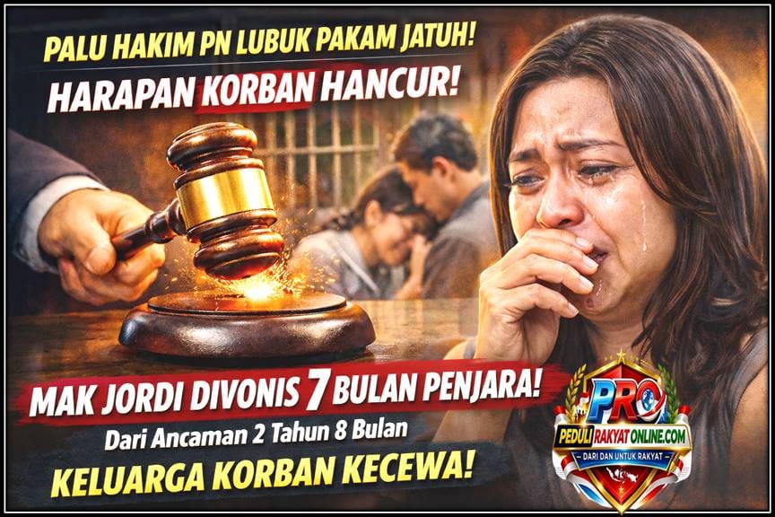 Harapan Korban Hancur, Terdakwa Mak Jordi Divonis 7 Bulan Penjara dari Ancaman 2 Tahun 8 Bulan, Keluarga Korban Mengaku Kecewa