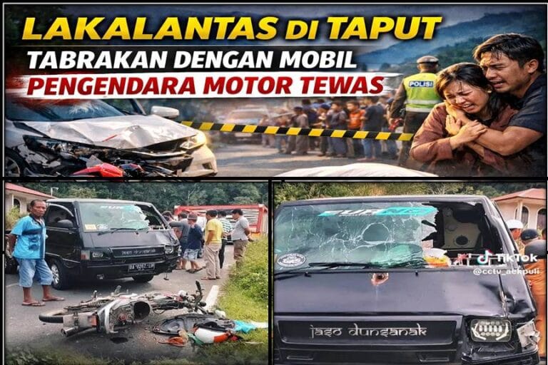 Tabrakan Dengan Mobil, Seorang Pengendara Sepeda Motor, Tewas