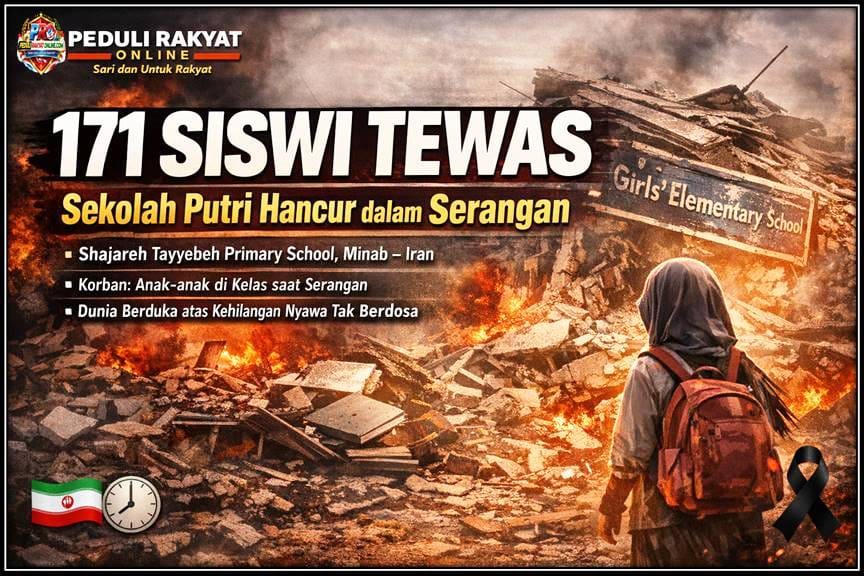 Tragedi Di SD Putri Shajareh Tayyebeh Iran, 171 Siswi Tewas Dalam Serangan Mematikan