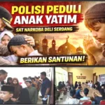 Bukti Nyata Kepedulian Polri, Sat Narkoba Polresta Deli Serdang Santuni Anak Yatim Piatu di Lubuk Pakam