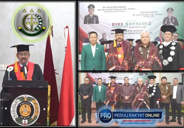 Dengan Tema “Transformasi Hukum Pidana Nasional Pasca Berlakunya KUHP & KUHAP Baru”, Plt. Wakil Jaksa Agung RI Orasi Ilmiah Di USU