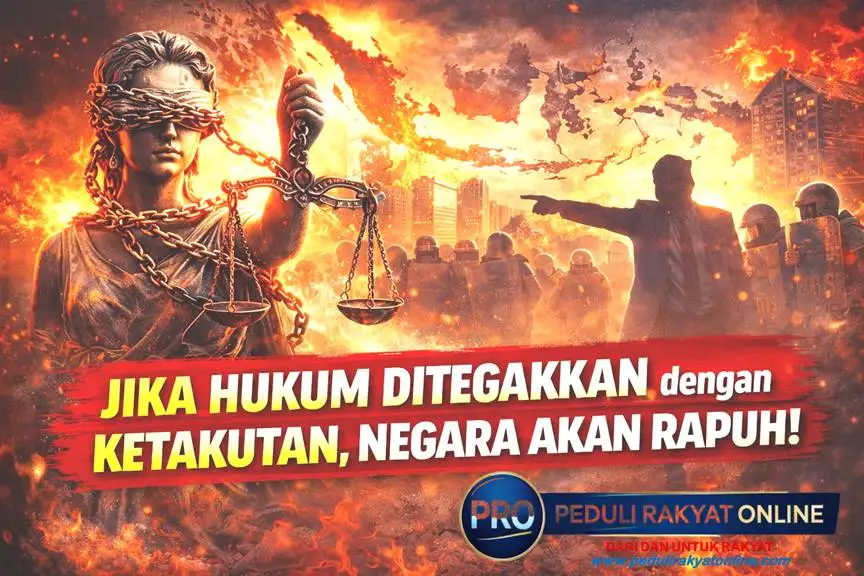 Jika Hukum Ditegakkan dengan Ketakutan, Negara Akan Rapuh