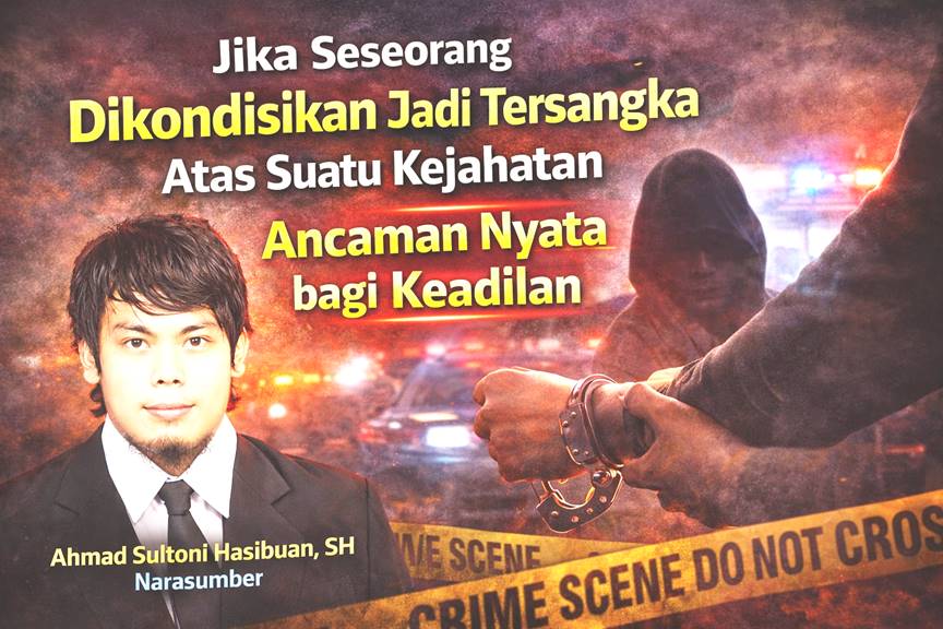 Jika Seseorang Dikondisikan Jadi Tersangka Atas Suatu Kejahatan