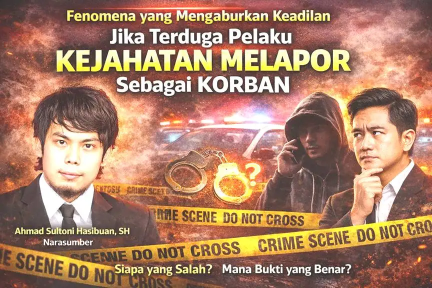 Jika Terduga Pelaku Kejahatan Melapor Sebagai Korban