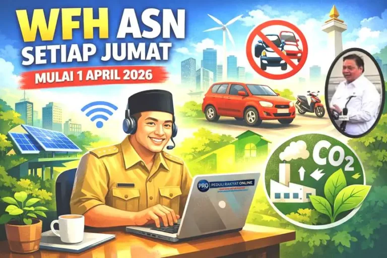 Mulai 1 April 2026, Setiap Jumat, Pemerintah Berlakukan WFH Bagi ASN