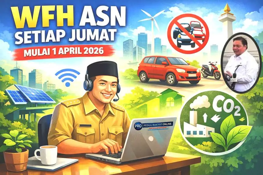 Mulai 1 April 2026, Setiap Jumat, Pemerintah Berlakukan WFH Bagi ASN