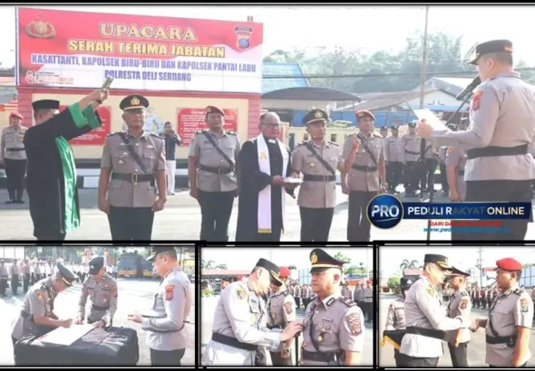 Polresta Deli Serdang Gelar Sertijab