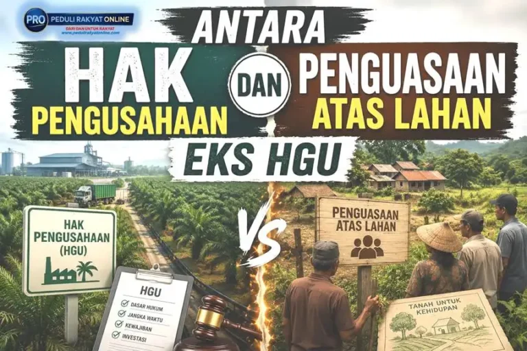 Antara Hak Pengusahaan dan Penguasaan Atas Lahan Eks HGU
