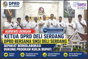 Audiensi Dengan Ketua DPRD Deli Serdang, DPRD Bersama SMSI Deli Serdang Sepakat Berkolaborasi Dukung Program Kerja Bupati