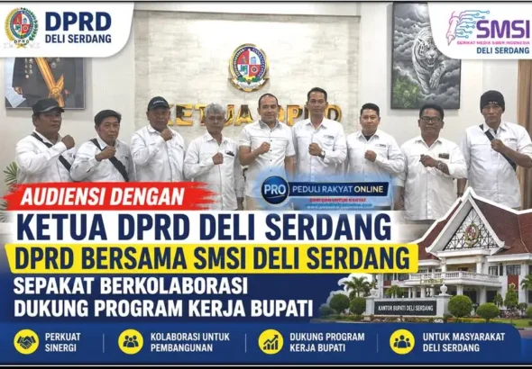 Audiensi Dengan Ketua DPRD Deli Serdang, DPRD Bersama SMSI Deli Serdang Sepakat Berkolaborasi Dukung Program Kerja Bupati