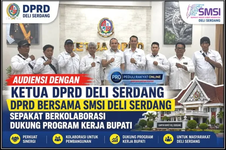 Audiensi Dengan Ketua DPRD Deli Serdang, DPRD Bersama SMSI Deli Serdang Sepakat Berkolaborasi Dukung Program Kerja Bupati