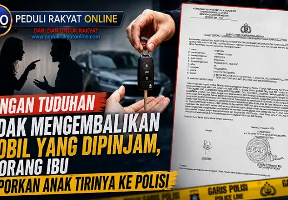 Dengan Tuduhan Tidak Mengembalikan Mobil Yang Dipinjam, Seorang Ibu Laporkan Anak Tirinya ke Polisi
