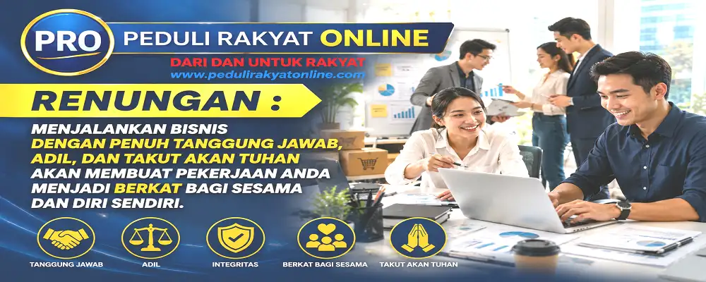 Menjalankan bisnis dengan penuh tanggung jawab, adil, dan takut akan Tuhan akan membuat pekerjaan Anda menjadi berkat bagi sesama dan diri sendiri.