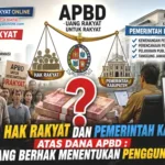 Antara Hak Rakyat dan Pemerintah Kabupaten atas Dana APBD