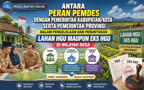 Antara Peran Pemdes dengan Pemkab-Kot serta Pemprop Dalam Pengelolaan dan Peruntukan Lahan HGU Maupun Eks HGU di Wilayah Desa