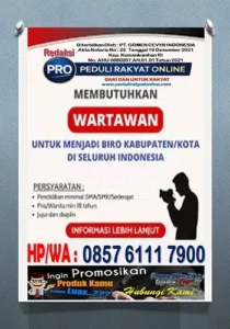 Iklan Lowongan Wartawan PRO (1)