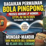 Bagaikan Permainan Bola Pingpong, Proses Hukum LP Nomor – STTPL-B-30-V-2025 Tertanggal 8 Mei 2025 Mondar-mandir dari Polresta Deli Serdang ke Kejari Deli Serdang