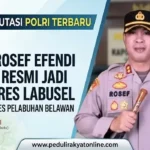Dimutasi dari Kapolres Pelabuhan Belawan, kini AKBP Rosef Efendi Jadi Kapolres Labusel