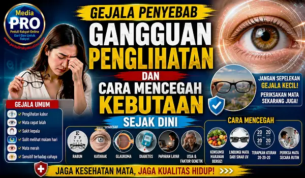 Gejala Penyebab Gangguan Penglihatan dan Cara Mencegah Kebutaan Sejak Dini