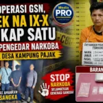 Gelar Operasi GSN, Polsek NA IX-X Tangkap Satu Terduga Pengedar Narkoba Di Dusun I, Desa Kampung Pajak