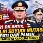 2 Hari Dilantik, Kapolri Suyudi Mutasi 88 Pati dan Pamen, Salah Satunya Kapolda Sumut
