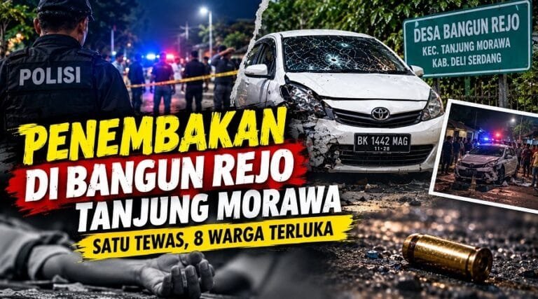 Penembakan Maut Di Bangun Rejo Tanjung Morawa, Satu Orang Tewas