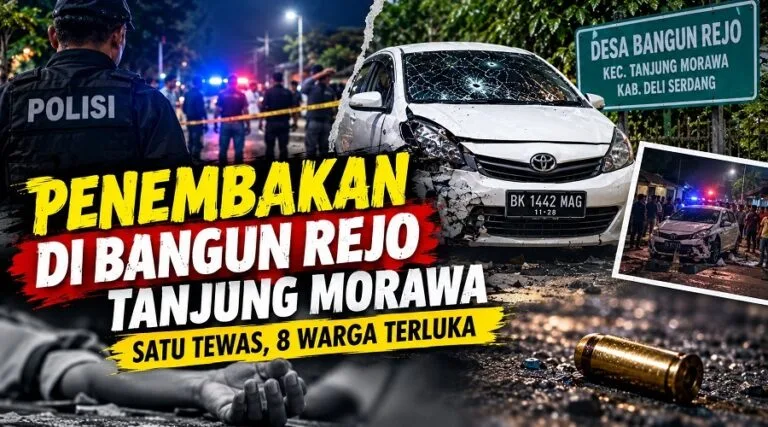 Penembakan Maut Di Bangun Rejo Tanjung Morawa, Satu Orang Tewas